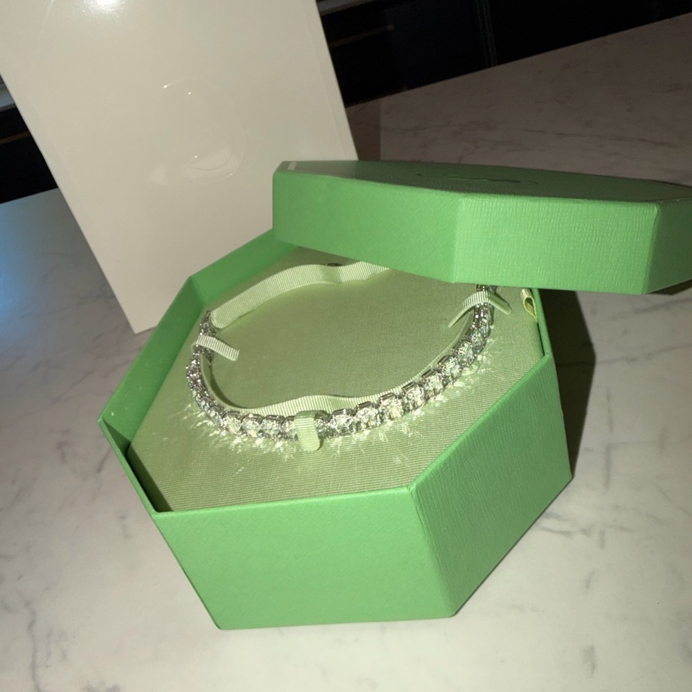Elegant Silver Crystal choker necklace